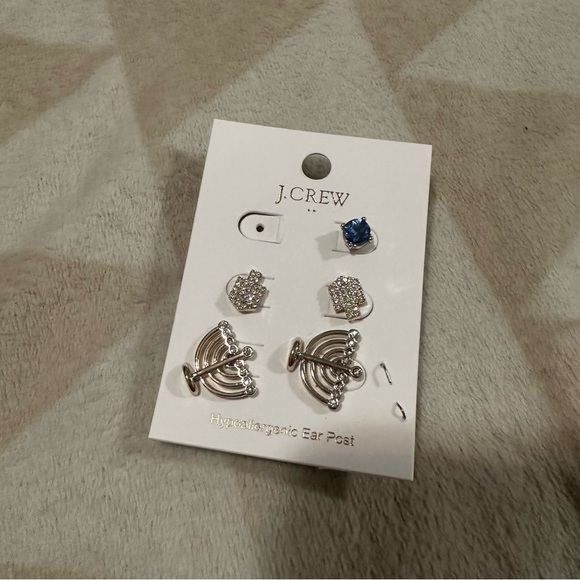 J crew Hanukkah stud earrings set-of-three - Picture 2 of 3